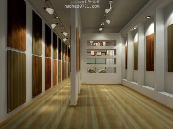 36平方地板展厅，木地板展厅设