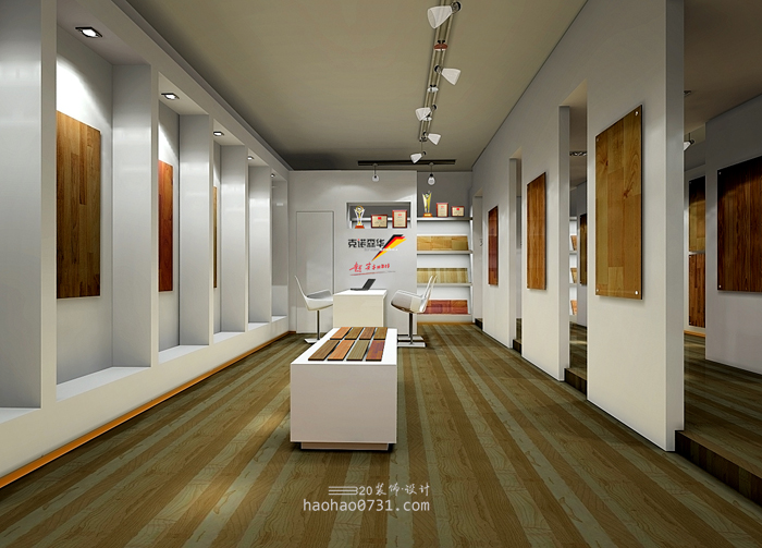 地板展厅，木地板展厅设计，地板展厅装修效果图
