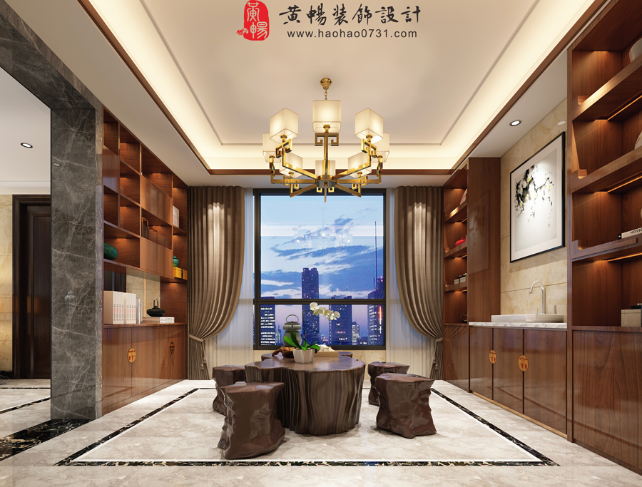 新中式别墅茶室